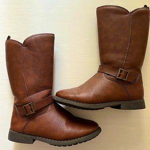 EUC OshKosh Little Girls Sz 12 Lumi Riding Style Boots